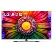 Vista frontal da TV LG UHD