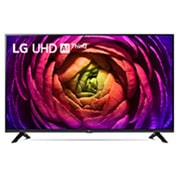 Vista frontal da TV LG UHD