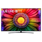 Vista frontal da TV LG UHD