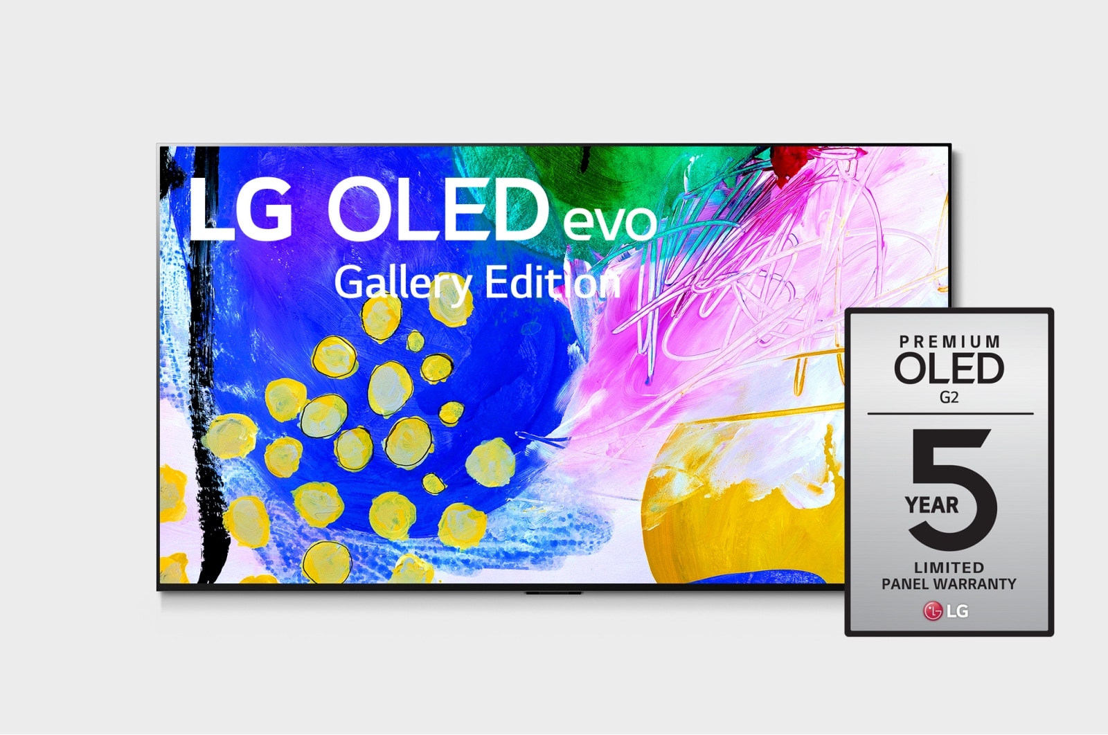 LG OLED evo TV 4K, série G2, Gallery Edition, Processador α9 Gen5