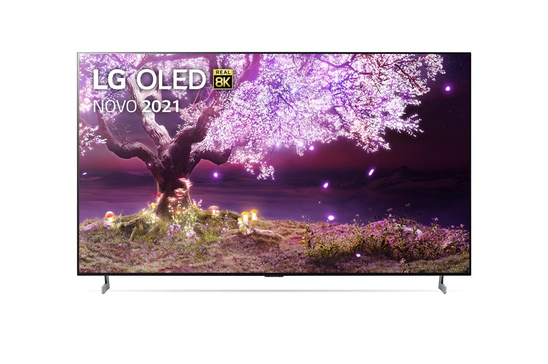 LG OLED TV 8K, série Z1, Gallery Design, Processador α9 Gen4 AI, webOS 6.0, OLED77Z19LA