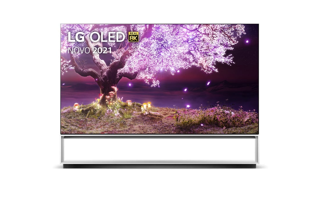 LG OLED TV 8K, série Z1, Art Furniture Stand, Processador α9 Gen4 AI, webOS 6.0, OLED88Z19LA