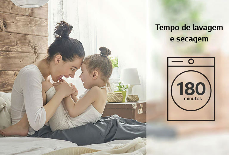 Máquina de lavar e secar roupa LG F4DR7510SGH, 10/6 kg, eficiência  energética A-10%/D, 1400 r.p.m., AI DD™, Steam™, TurboWash360™, EcoHybrid™,  branco