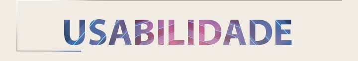 Usabilidade está escrito em maiúsculas.