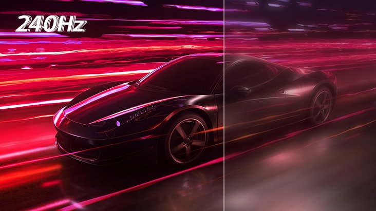 Velocidade incrível, Taxa de atualização OLED de 240Hz