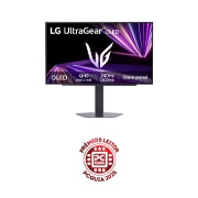 Vista frontal de LG UltraGear™ GX7 de 27 polegadas Monitor para gaming OLED QHD de 240Hz, DisplayHDR™ True Black 400, 0.03ms (GtG), Painel Glare 27GX704A-B