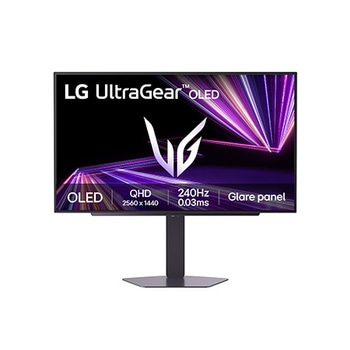LG UltraGear™ GX7 de 27 polegadas Monitor para gaming OLED QHD de 240Hz, DisplayHDR™ True Black 400, 0.03ms (GtG), Painel Glare