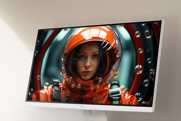 LG Smart Monitor utilizado para ver filmes de forma imersiva	