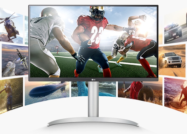 O monitor oferece imagens perfeitas e a autêntica intensidade das cores.