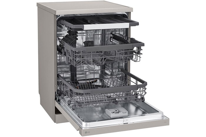 LG Máquina de lavar loiça LG DF355FP, QuadWash™, 3 cestos reguláveis, eficiência energética C, DF355FP