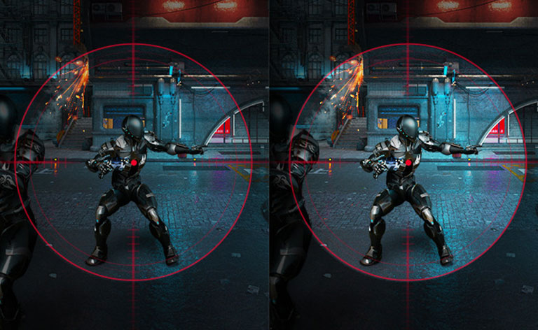 Os jogadores têm de evitar os atiradores escondidos nos locais mais escuros e escapar rapidamente das situações em que o flash explode.