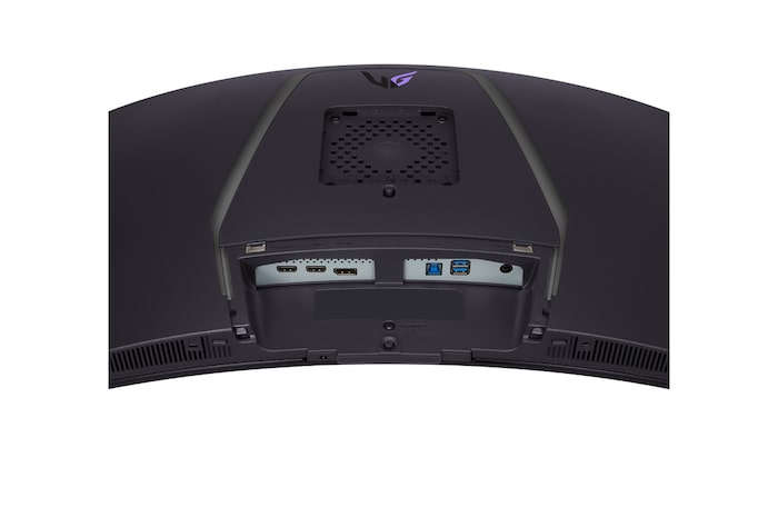 close-up view of ports