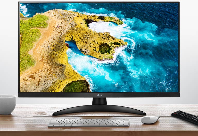 Monitor de TV LED LG que permite desfrutar do televisor e do monitor em simultâneo