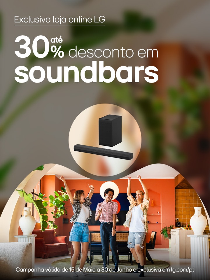 30% desconto em Soundbars