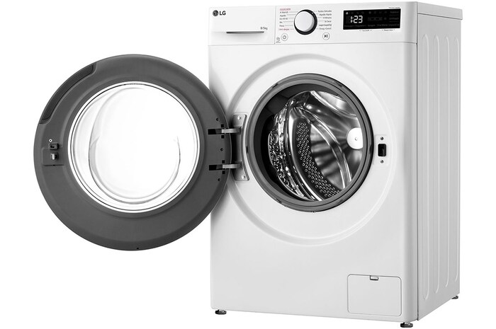 Vista lateral direita com porta aberta