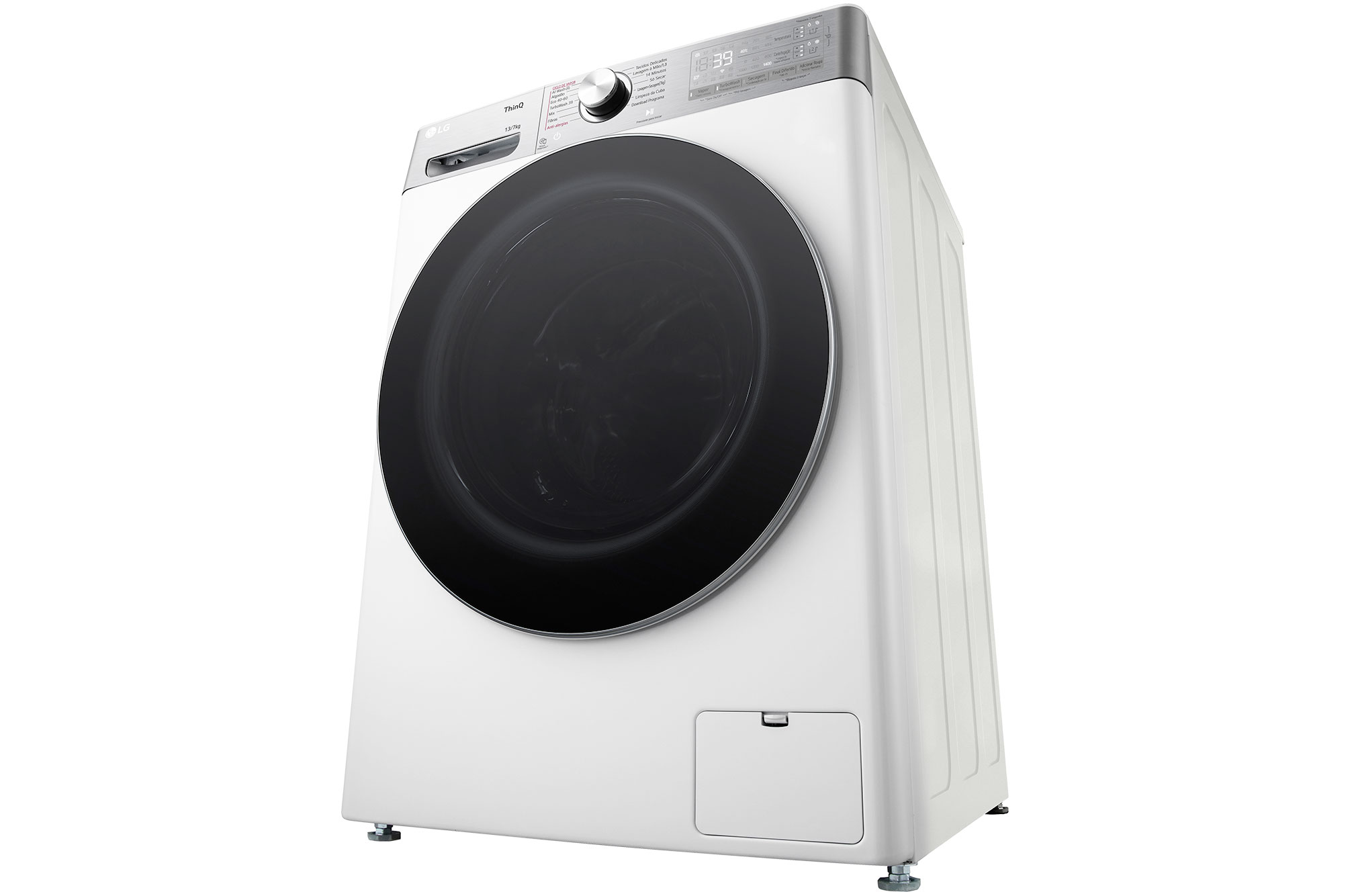 LG Máquina de lavar e secar roupa LG F4DR9513P2W, 13/7 kg, eficiência energética A-10%/D, 1400 r.p.m., AI DD™, Steam+™, TurboWash360™, ezDispense™, EcoHybrid™, branco, F4DR9513P2W