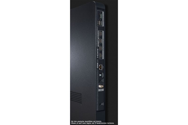 Close-up of the top ports