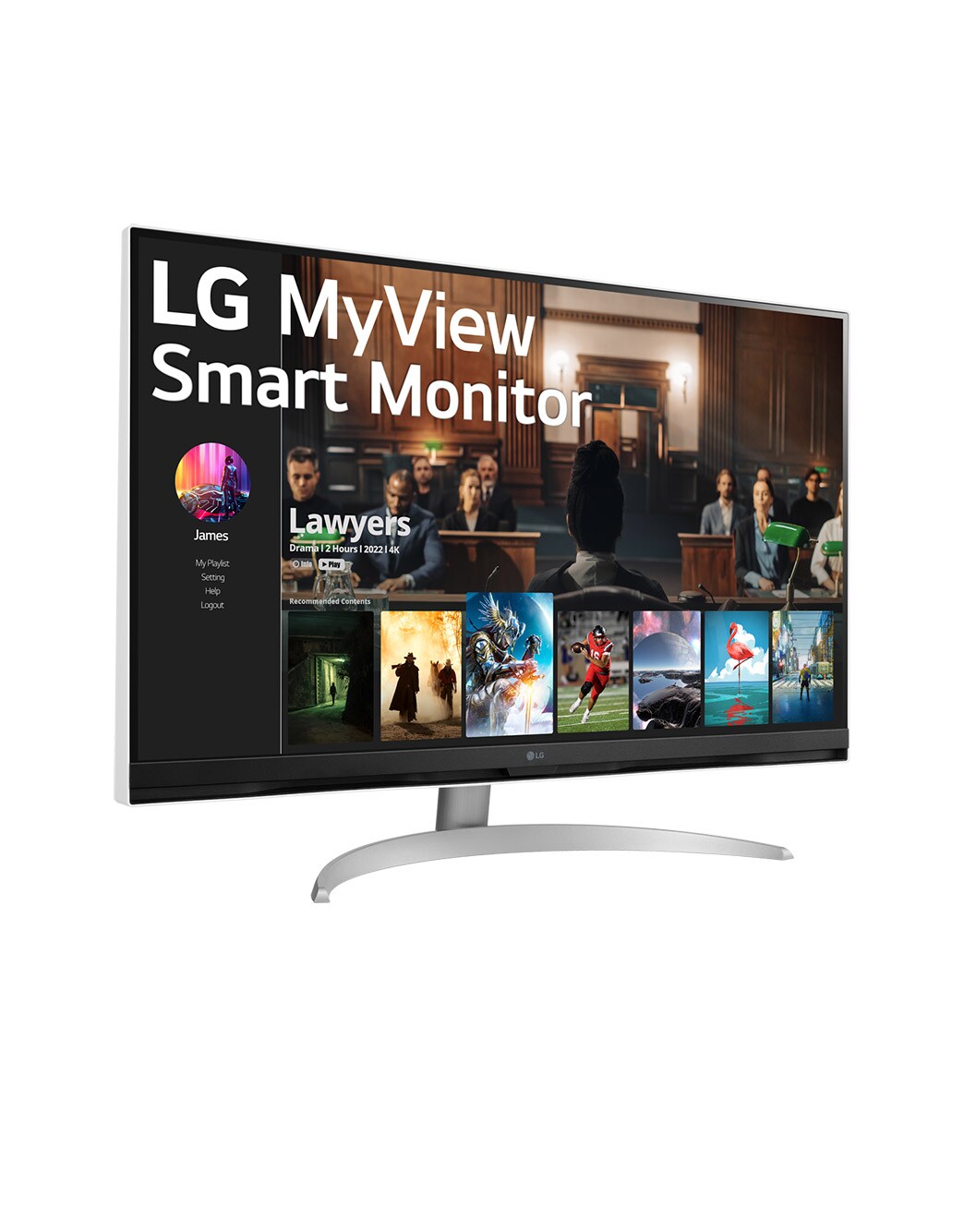 Monitor inteligente 4K UHD de 32" com webOS - 32SQ700S-W | LG PT