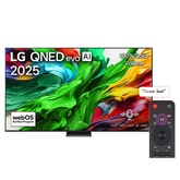 تلفزيون LG QNED evo AI QNED86 الذكي مقاس 100 بوصة بدقة 4K 120Hz ومدعوم بجهاز التحكم AI Magic remote وواجهة webOS25 طراز عام 2025 