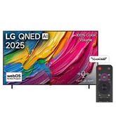 تلفاز LG QNED AI QNED80 مقاس 86 بوصة بدقة 4K، مع ريموت سحري يعمل بالذكاء الاصطناعي، يدعم HDR10، ونظام WebOS25 لعام 2025