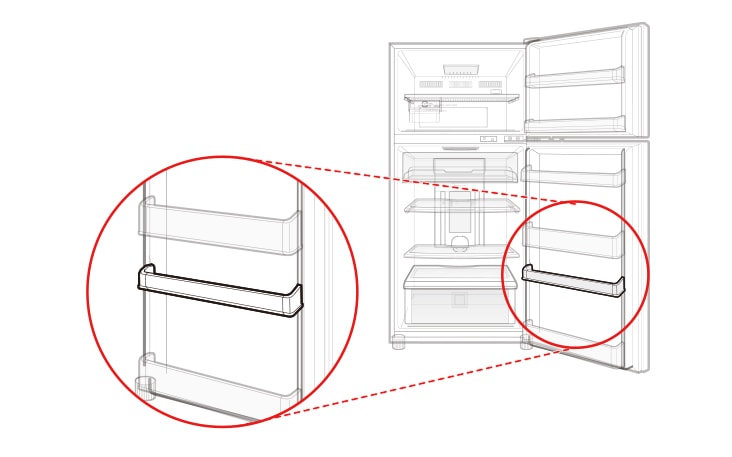 هذه هي السلة الموجود في الجزء السفلي من مساحة التخزين بالثلاجة