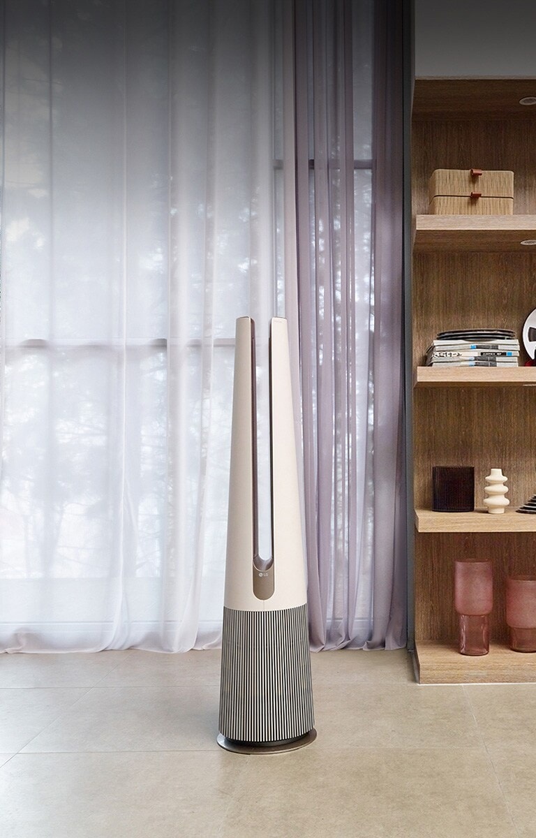 صورة توضح برج إيرو في غرفة المعيشة.