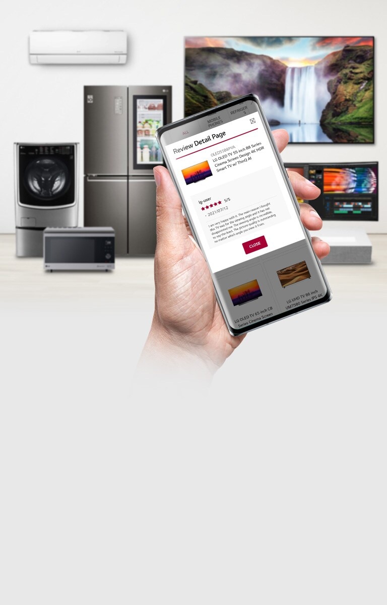 اكتب مراجعة لمنتجات LG المختلفة