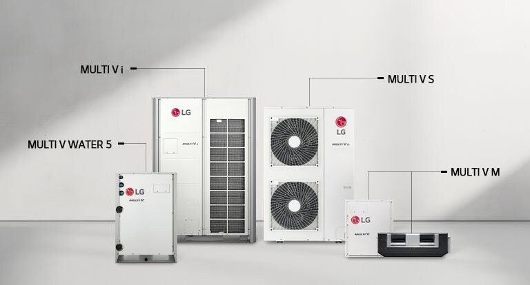 The lineup of LG VRF products