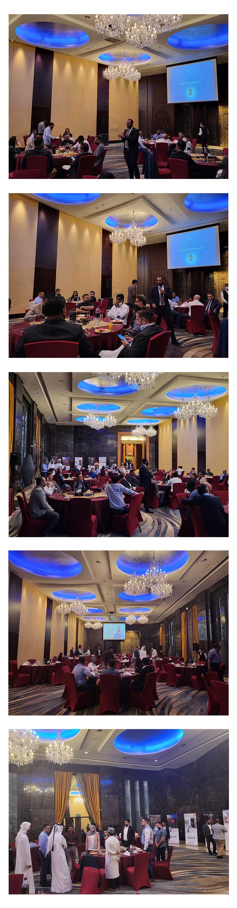حفل إفطار فريق حلول الهواء بشركة إل جي وشركائها في فندق رافلز دبي 
