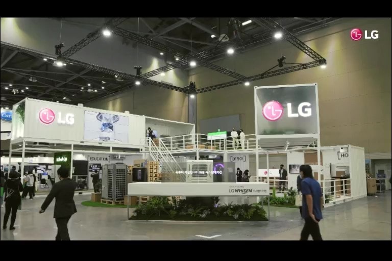 KES2021 LG Air Solution Booth Sketch