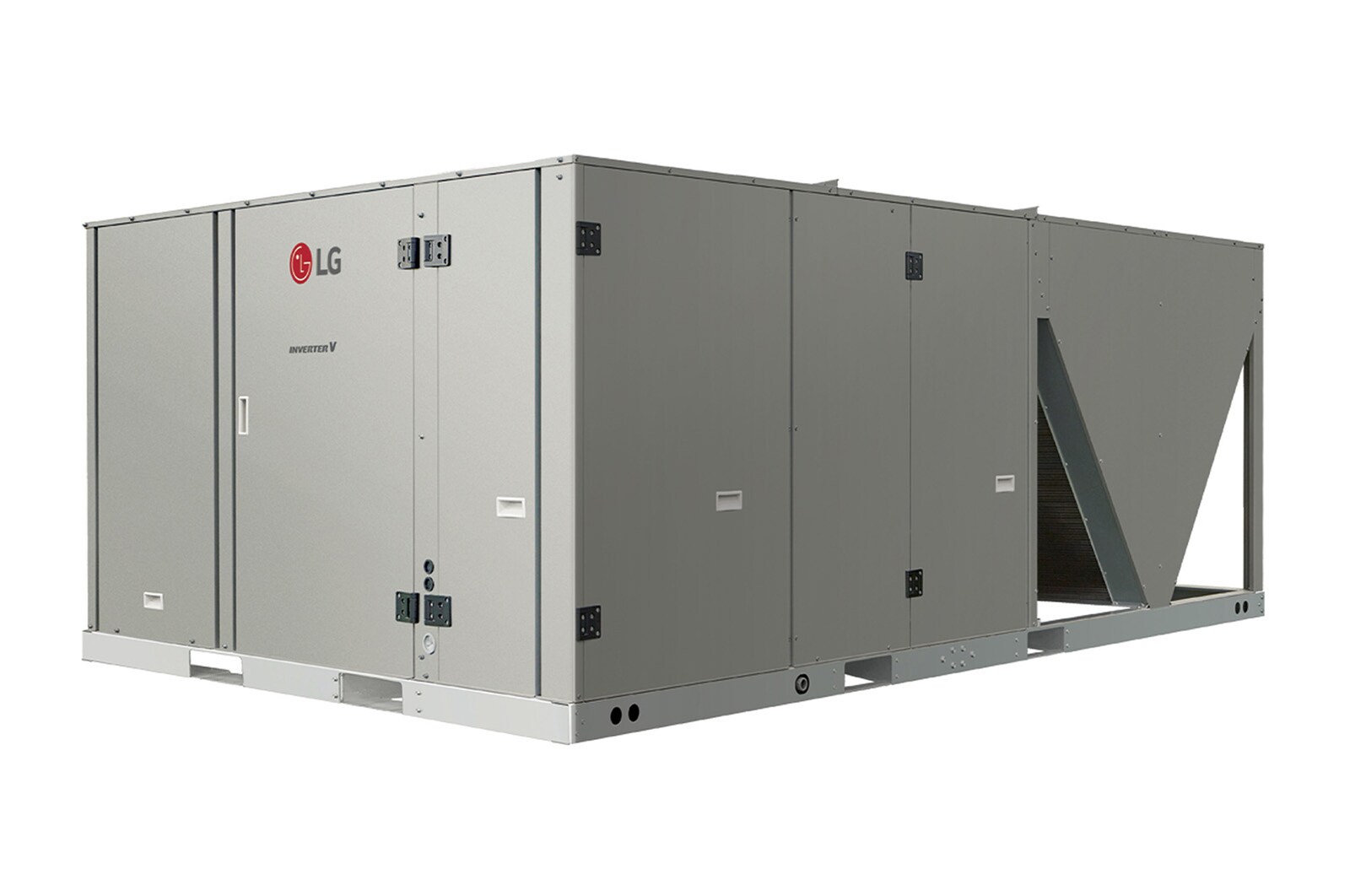 LG Single Package مع قنوات مربعة الشكل على الجوانب اليمنى من الواجهة الأمامية.