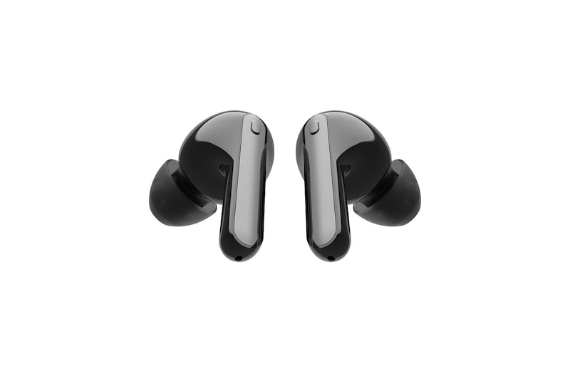 LG سماعات الأذن TONE Free FN7 اللاسلكية ذات الصوت الحقيقي التي تعمل بتقنية البلوتوث من إل جي مع علبة شحن UVNano اللاسلكية الخالية من البكتيريا بنسبة %99.9، سماعات رأس لاسلكية بمكبرات صوت ثلاثية للعمل/ للمكتب المنزلي، تصنيف IPX4 فيما يتعلق بالمقاومة للماء، سوداء اللون، مع تقنية عزل الضجيج, HBS-FN7