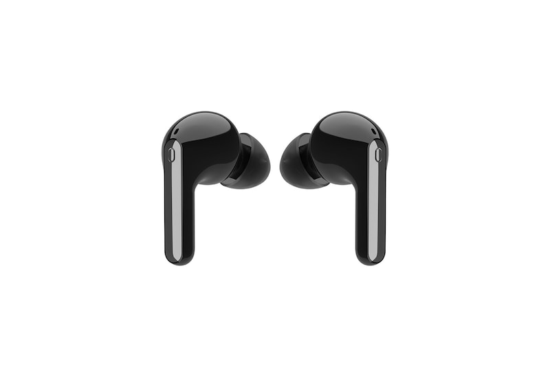 LG سماعات الأذن TONE Free FN7 اللاسلكية ذات الصوت الحقيقي التي تعمل بتقنية البلوتوث من إل جي مع علبة شحن UVNano اللاسلكية الخالية من البكتيريا بنسبة %99.9، سماعات رأس لاسلكية بمكبرات صوت ثلاثية للعمل/ للمكتب المنزلي، تصنيف IPX4 فيما يتعلق بالمقاومة للماء، سوداء اللون، مع تقنية عزل الضجيج, HBS-FN7
