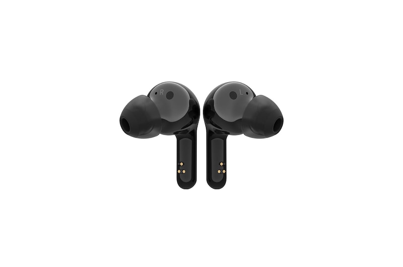 LG سماعات الأذن TONE Free FN7 اللاسلكية ذات الصوت الحقيقي التي تعمل بتقنية البلوتوث من إل جي مع علبة شحن UVNano اللاسلكية الخالية من البكتيريا بنسبة %99.9، سماعات رأس لاسلكية بمكبرات صوت ثلاثية للعمل/ للمكتب المنزلي، تصنيف IPX4 فيما يتعلق بالمقاومة للماء، سوداء اللون، مع تقنية عزل الضجيج, HBS-FN7