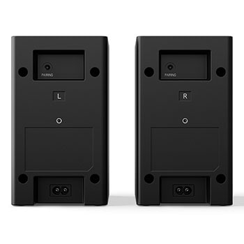 منظر خلفي للسماعات الخلفية