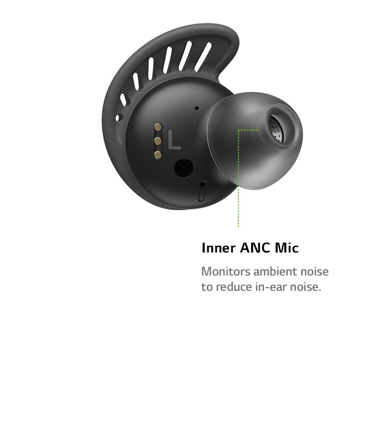 سماعات الأذن TONE Free fit تدور بمعدل 360 درجة وتُظهر نظام 3MIC.