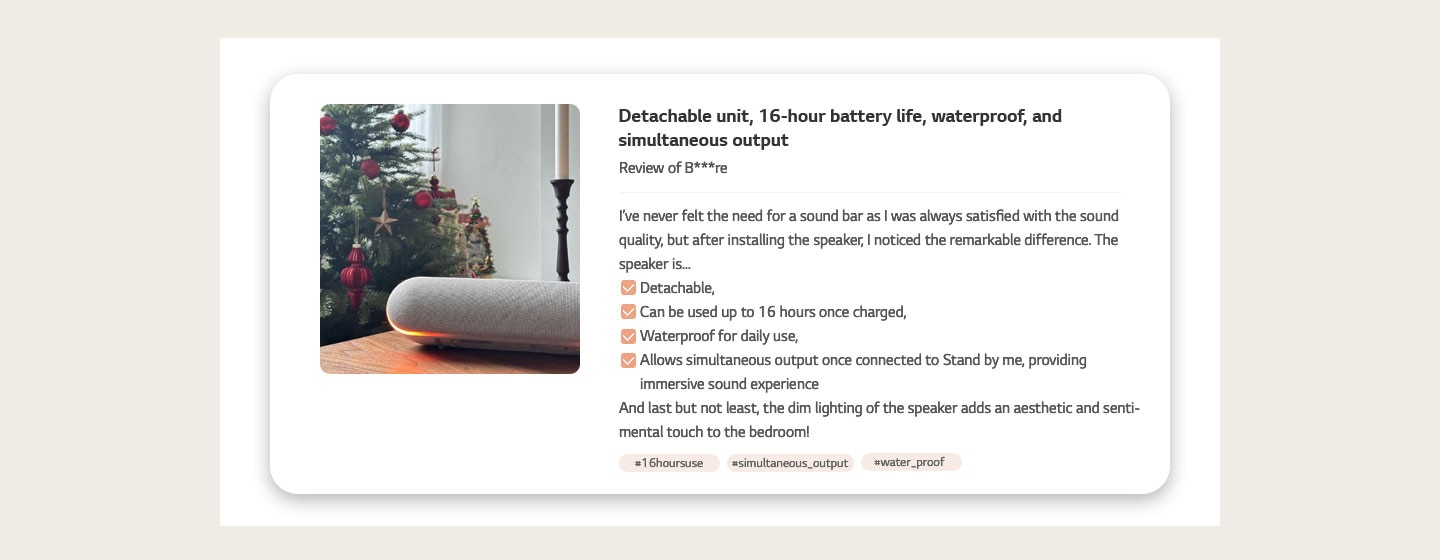 Review of LG XT7S speaker