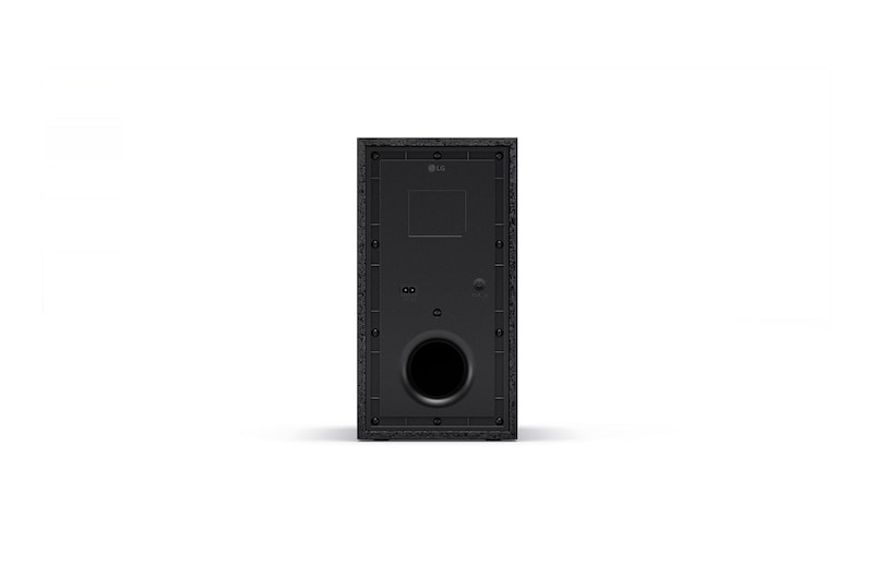 Angled view of subwoofer