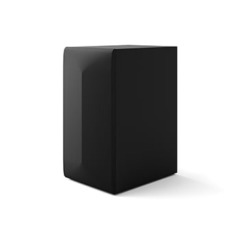 صورة بزاوية لمضخم الصوت subwoofer