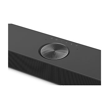صورة بزاوية مقربة علوية لمكبر الصوت Soundbar