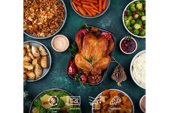 هذه صورة لأطباق متنوعة.