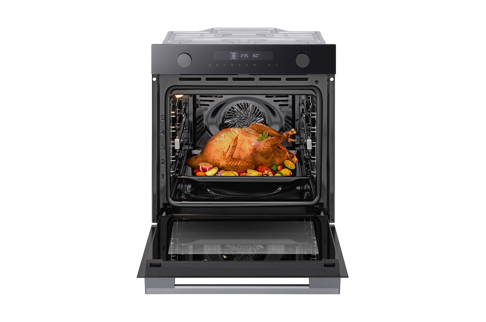 front open view with food stored