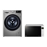 صورة أمامية لـ سعة 10.5 كجم | مجفف سعة 7 كجم | تحميل أمامي | AI DD + ميكرويف | 25 لتر | 1000واط | تقنية الطهي والتسخين السريع| NeoChef WSV1107.MS2535G