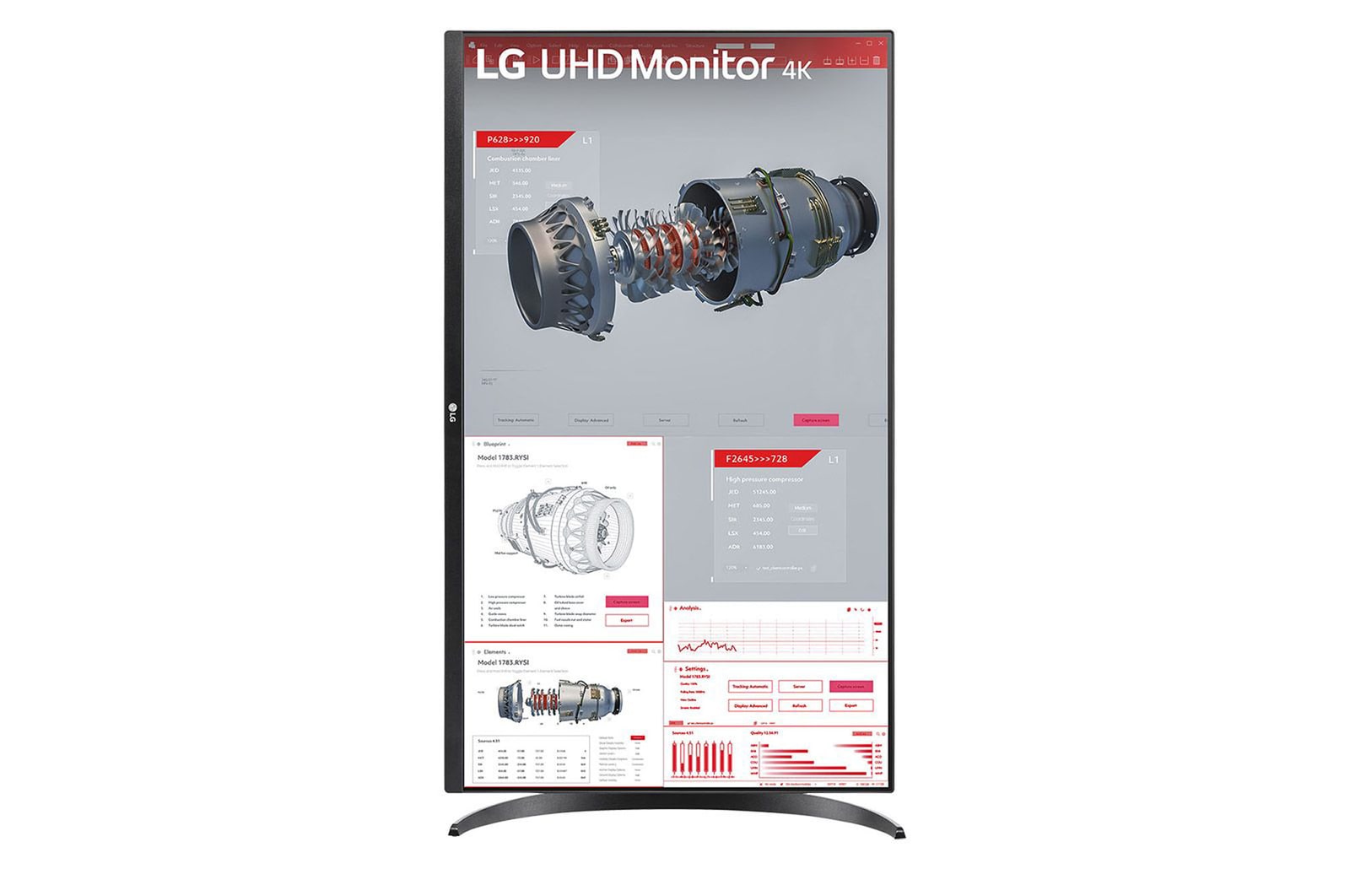 LG شاشة UHD 4K HDR مقاس 31.5 بوصة مع USB Type-C™, 32BR55U-B