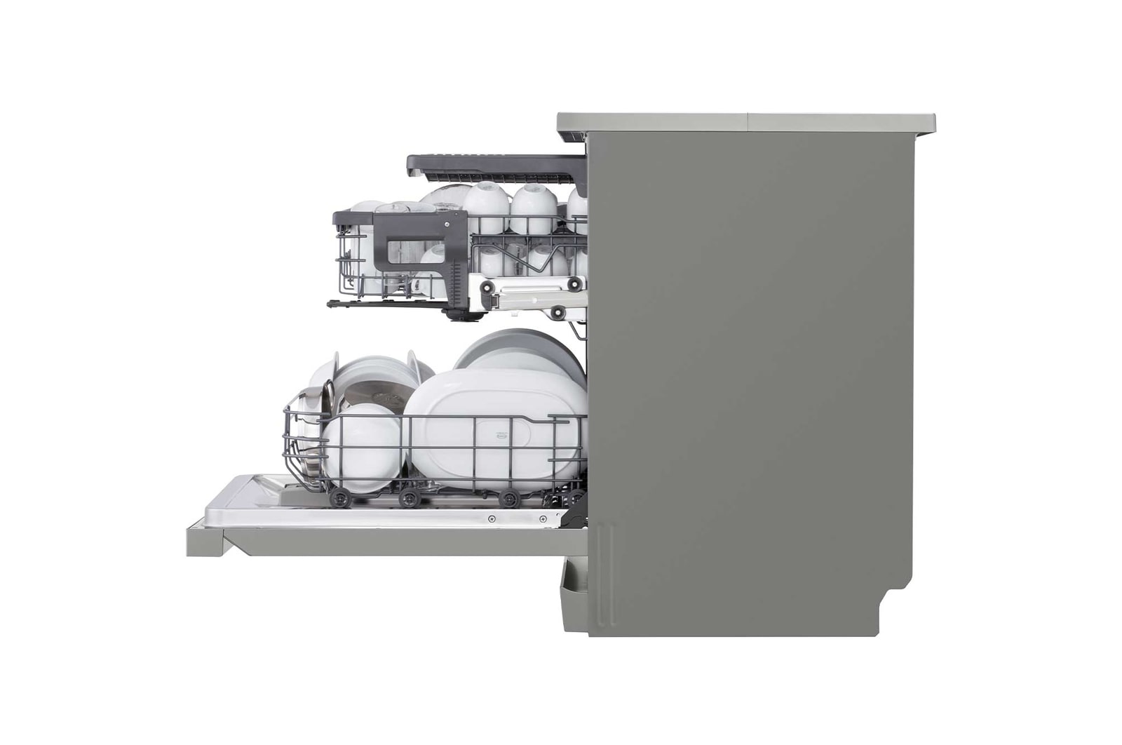 left side half door open with vessels