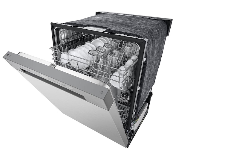 left side top perspective with door half way open