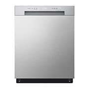 صورة أمامية لـ غسالة صحون QuadWash لون فضي بلاتيني من إل جي DFC612FV