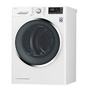 LG  مجفف ذو عاكس مزدوج سعة 9 كجم، مع مستشعر تجفيف، بلون فضي، يدعم تطبيق ThinQ, RC90V9AV2W