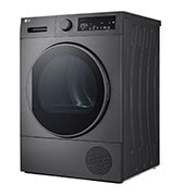 LG مجفف بالمضخة الحرارية لعناية دائمة وتوفير بالطاقة، حجم 8 كيلوجرام، سعة 8 كيلوجرام، لون الفضي الداكن، ومزود بمستشعر تجفيف., RH80T2SP7RM