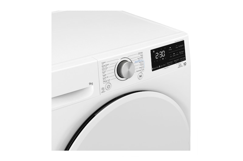LG مجفف | عاكس مزدوج | 9 كجم | مستشعر تجفيف, RH90V3AV0W